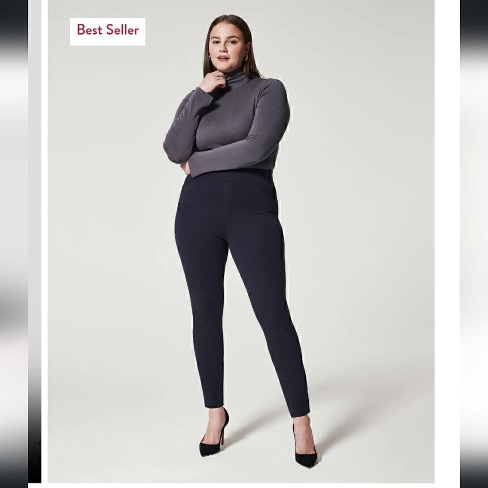 SPANX The Perfect Pant Ankle Backstream Skinny Navy Size SP